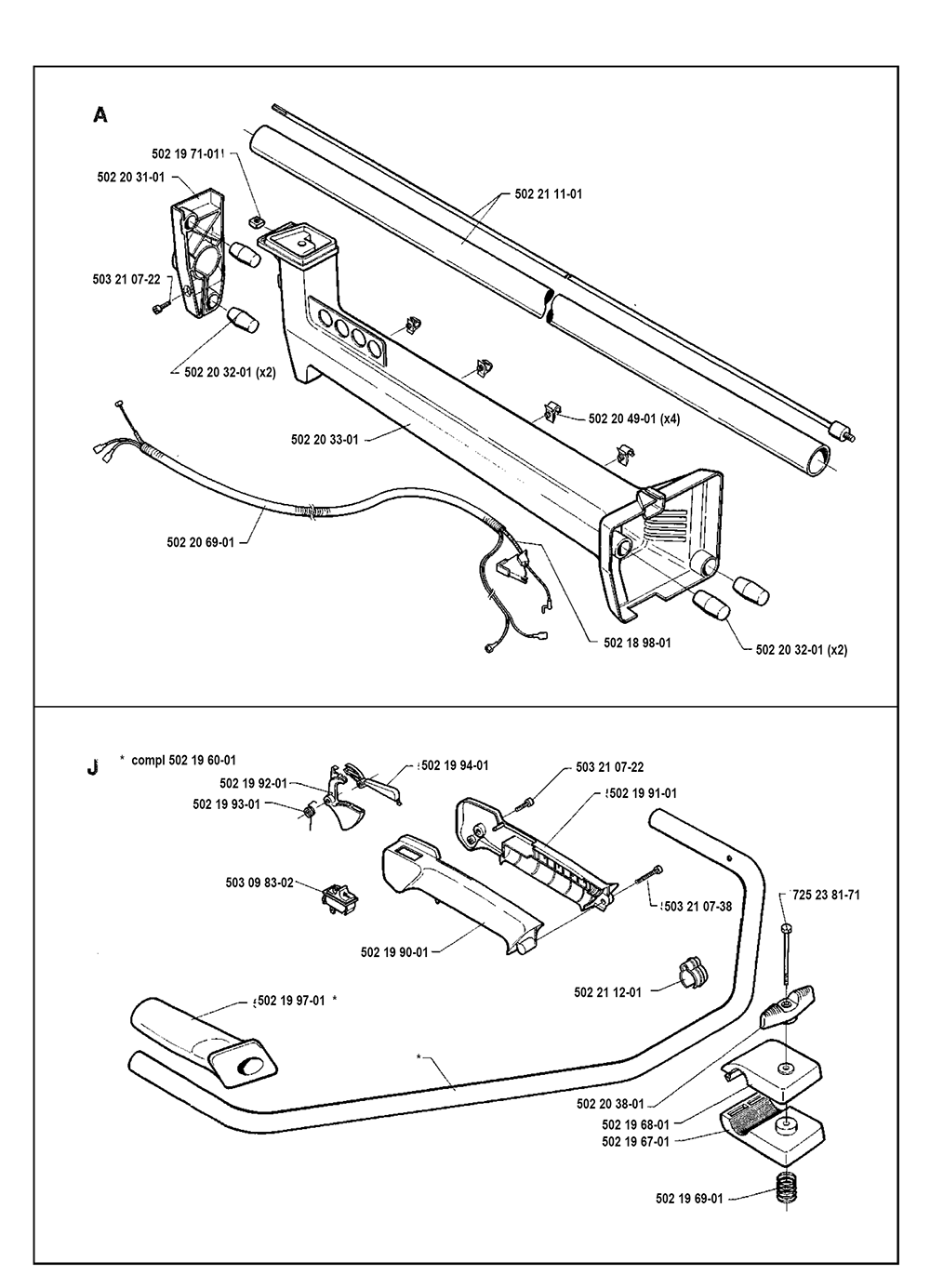 Buy Husqvarna 235 R-(I9200004) Replacement Tool Parts | Husqvarna 235 R